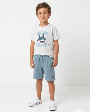 YUKTH KIDS Boys Printed T-shirt and Shorts set.